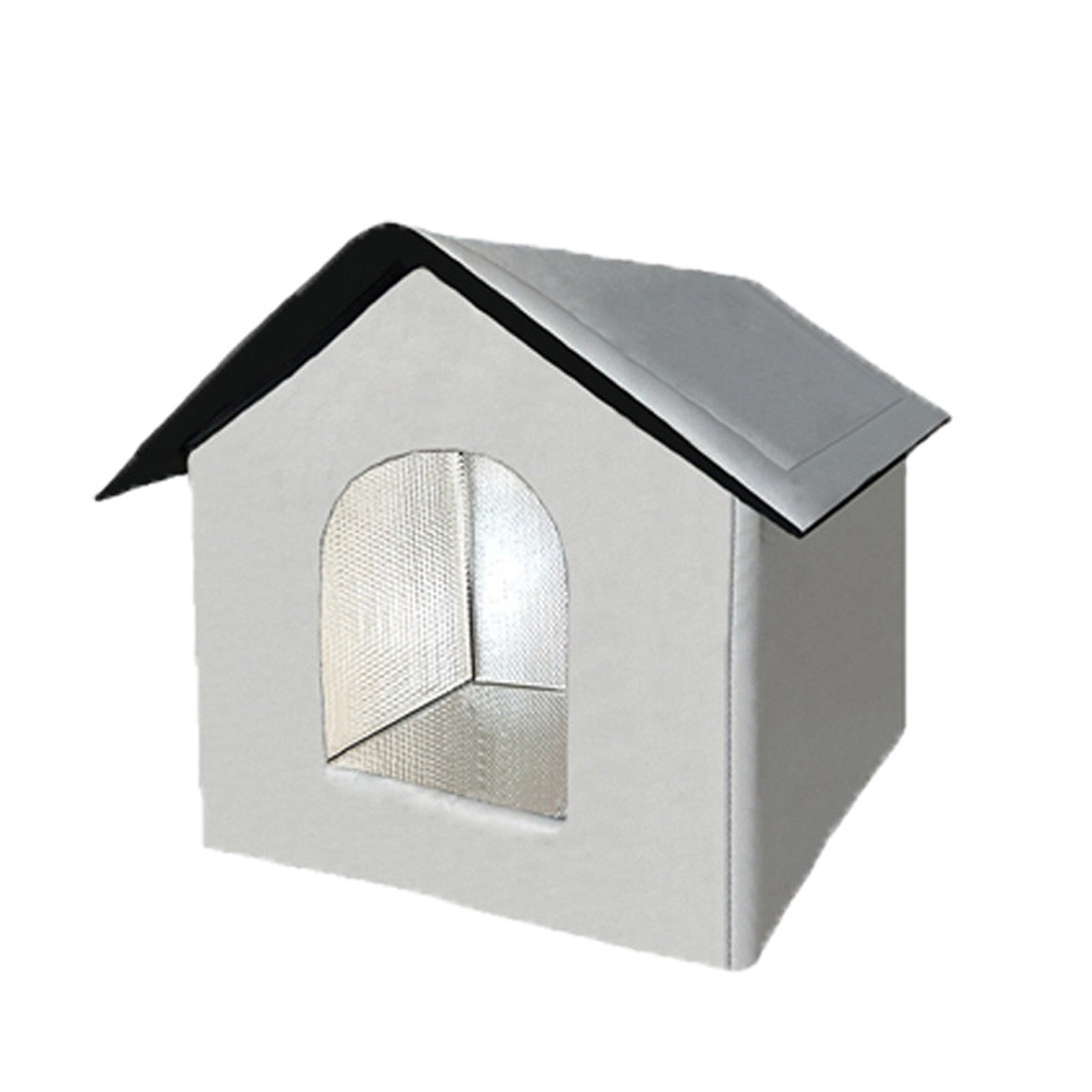 Weatherproofs Insulated Ferals Cats House Easy to Put Together,Selfwarming Shelter for Winter Outdoor Cats