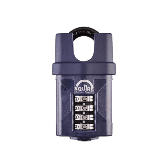 Weathershield™ Combination Padlock Closed Shackle | 4-Wheel | CP50CS