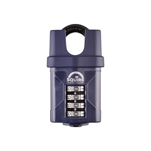 Weathershield Combination Padlock Closed Shackle | 4-Wheel | CP50CS