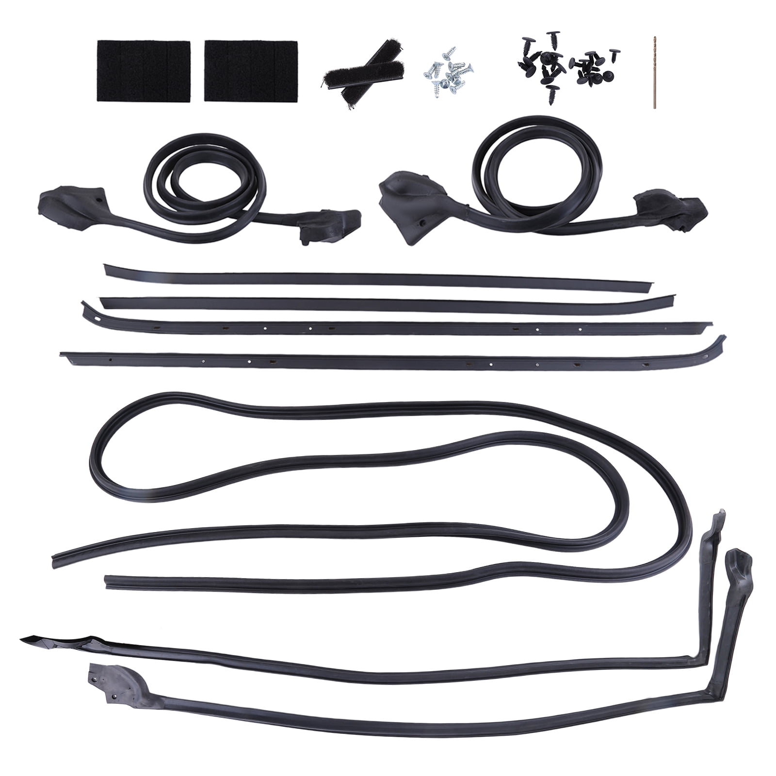 Door Window Belt Weatherstrip Kit For 82-92 Chevrolet Camaro Pontiac Firebird