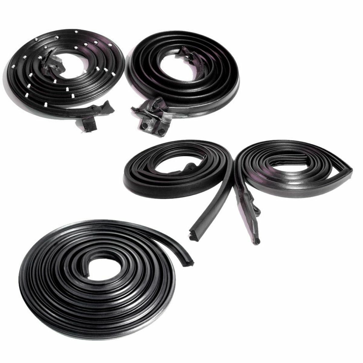 Zynkor Door & Roof Rail Weatherstrip Rubber Seals Kit Set For Chevy For El Camino 1978 1987 For Gmc For Caballero 1978 1987 Cab