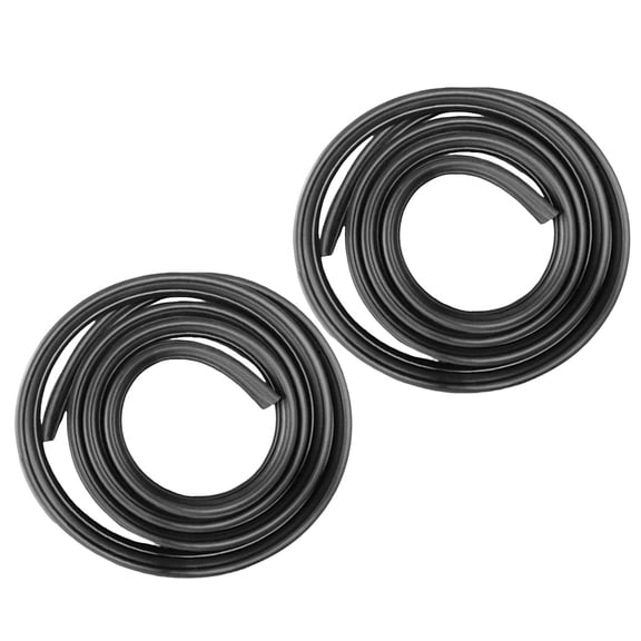 Weatherstrip Seal SET Compatible: Ford F-150 2004-2008 2-Door, Standard Cab Pickup Front, Driver and Passenger Side