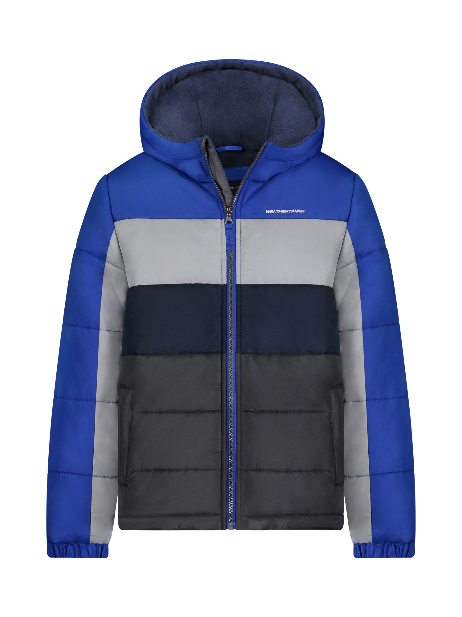 Weathertamer Boys Fleece Lined Puffer Jacket, Sizes 4-20 - image 1 of 2