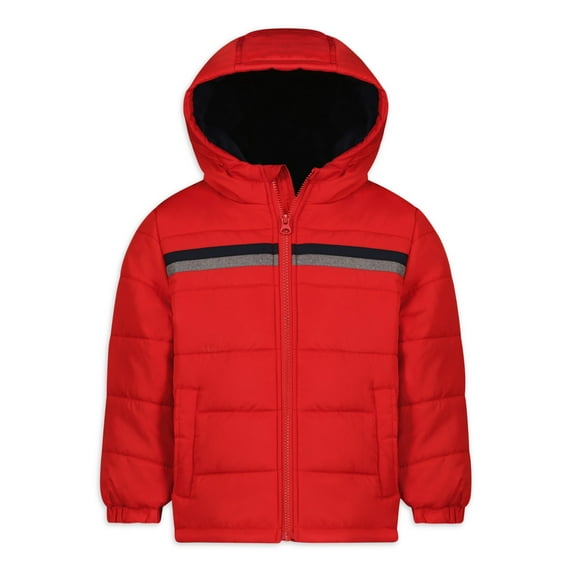 Weathertamer Boys Pop Stripe Puffer Jacket, Sizes 4-16