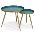 thumbnail image 1 of Weaton 24 in Wide Metal 2 Pc Nesting Table, 1 of 6