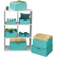thumbnail image 1 of Weave 9 Piece Basket Set - Aqua, 1 of 7
