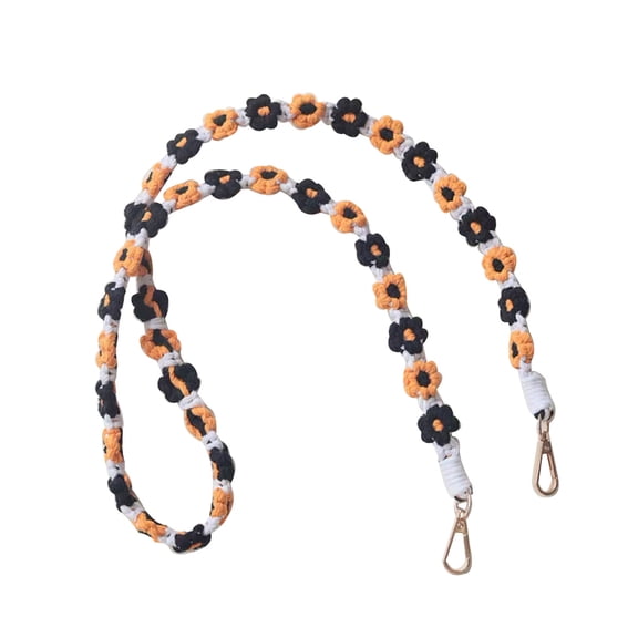 Weave Daisy Universal Cell Phone Lanyard, 51 inch Boho Flower Handmade Crossbody Lanyards Shoulder Neck Strap for Phones Case, Car Keys Keychain, AirPods, ID Card Badge Holder