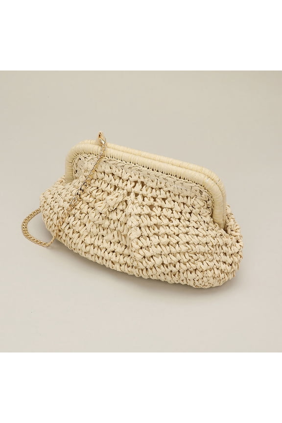 Weave Dumpling Hand Bag / Clutch / Crossbody Bag