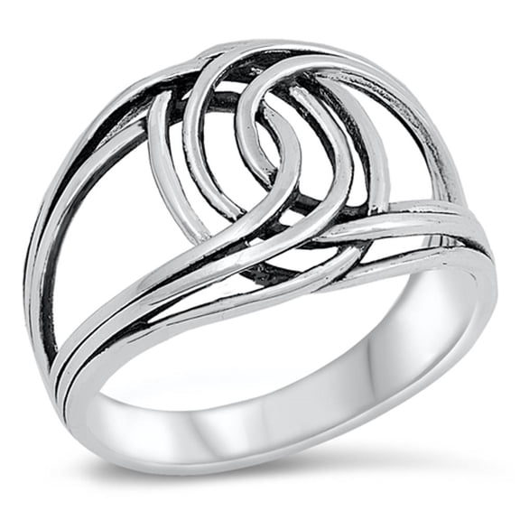 Weave Knot Oval Wholesale Ring .925 Sterling Silver Band Jewelry Female Male Unisex Size 10
