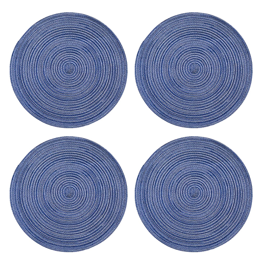 Weave Mat Round Hot Pads for Kitchen Thread Potholders for Hot Dishes/Pot/Bowl/Hot Pot (4 Pack