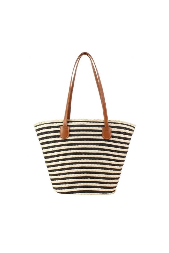 Weave Straw Tote Bag Women Large Woven Bags Straw Beach Tote Purse Summer Handwoven Shoulder Bag