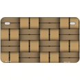 thumbnail image 1 of Weave Tan Metal Novelty License Plate 7" x 4" Motorcycle (MP), 1 of 1