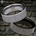 thumbnail image 1 of Weave Tungsten Carbide Ring, 1 of 9