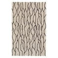 thumbnail image 1 of Weave & Wander Fadden 96" x 132" Minimalist Abstract Area Rug in Taupe/Black, 1 of 8