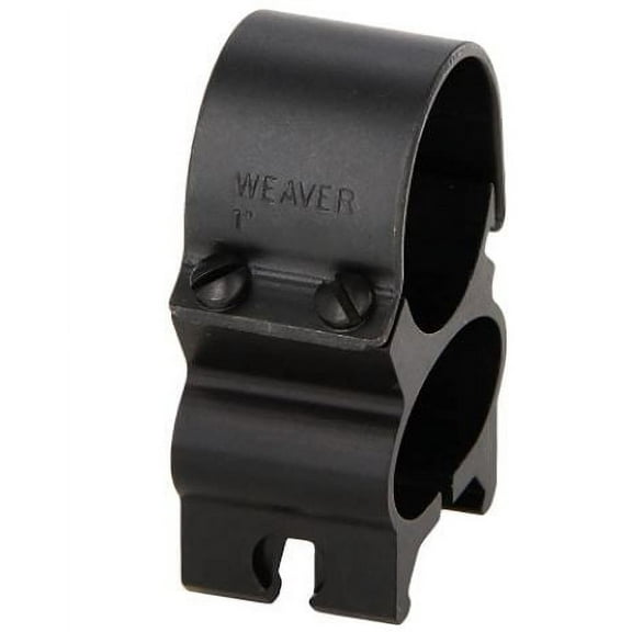 Weaver 1" See-Thru Quad Lock Rifle Scope Ring, 2 Pack, Aluminum
