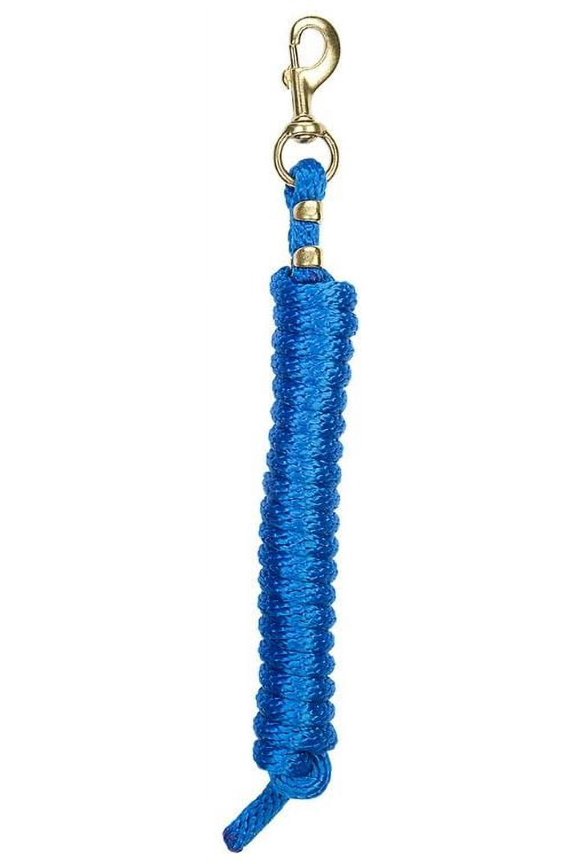 Blue Weaver Tack Horse Poly Lead Rope W/ Solid Brass 225 Snap