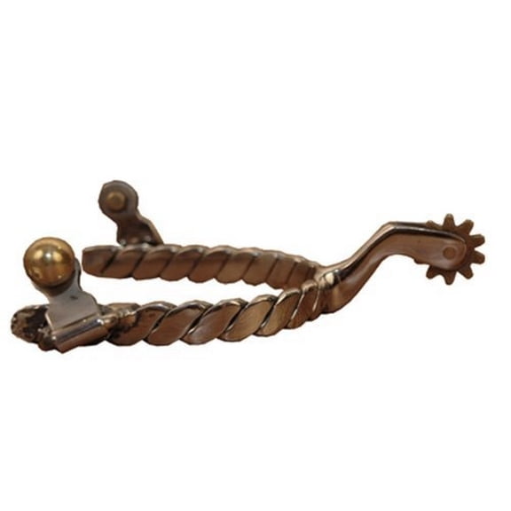Weaver 25-8860 Men's Roping Spurs with Twisted Band