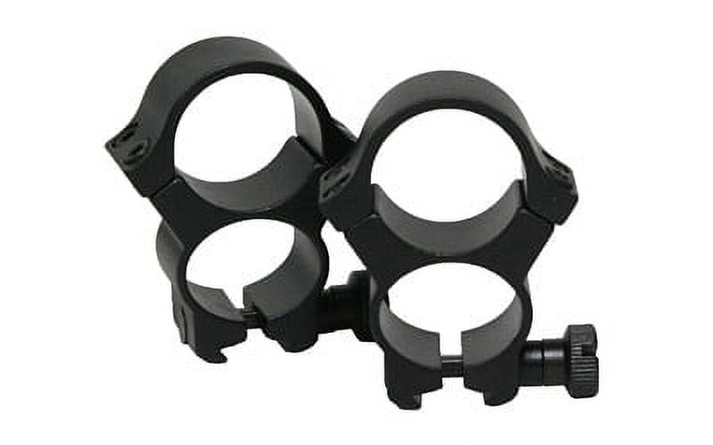 Weaver 47327 Rings See-Through Rings, Black 3/8" Dovetail