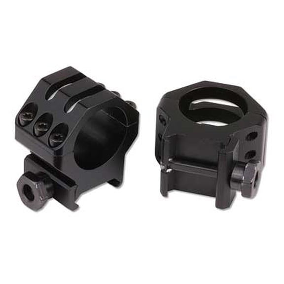 Weaver 50mm Obj. Tactical 6-Hole Weaver-Style Rifle Scope Rings, 30mm, Extra High, Matte Black - 48354