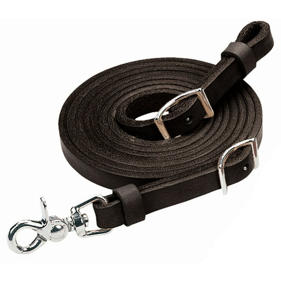 Weaver Leather Roper Rein, Black, 5/8" x 7'