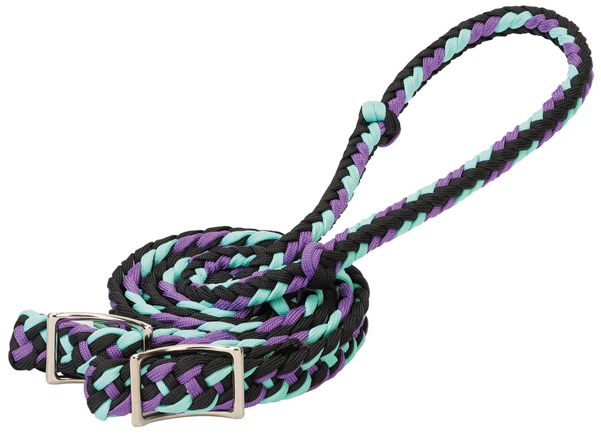 Weaver Equine Braided Nylon Barrel Reins