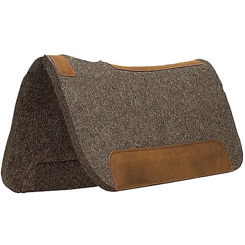 Weaver Leather Contoured Felt Pony Pad - 25x26 Wool Felt Gray