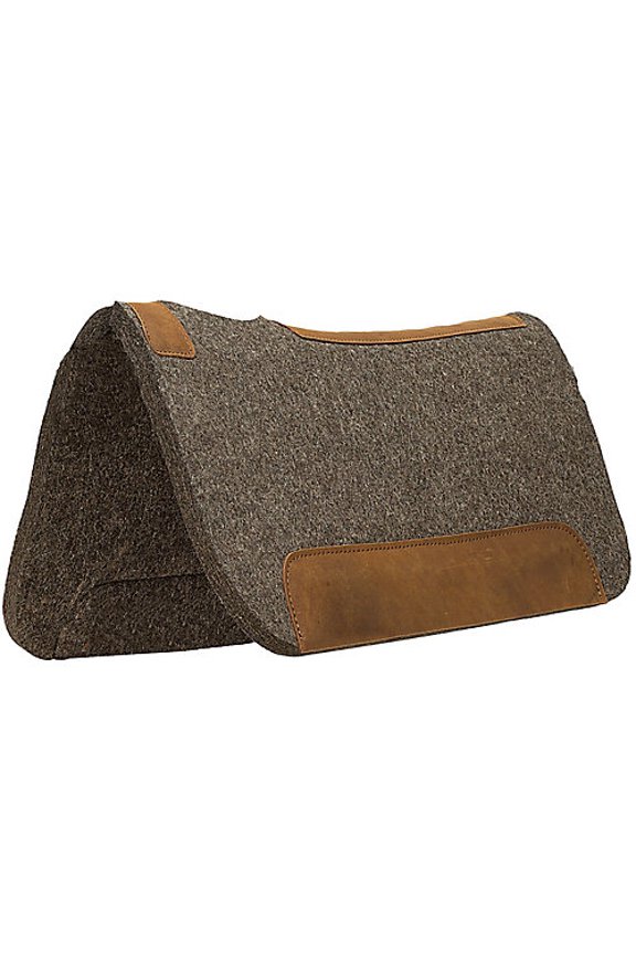 Contoured Felt Pony Pad - 25x26 Wool Felt Gray