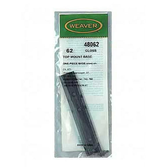 Weaver Detachable 48062 Top Mount Scope Base-62 Remington 740/742/760/S & W 41