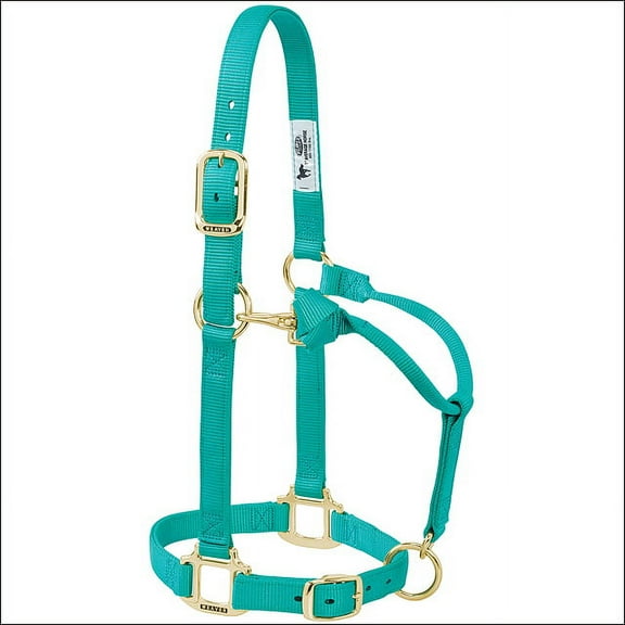 Weaver Green Nylon Pony Horse Halter Original Adjustable Chin & Throat Snap
