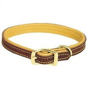 Weaver Leather 06-1312-15 Deer Ridge Dog Collar, Leather/Lined, 3/4 x 15 In. - Quantity 1