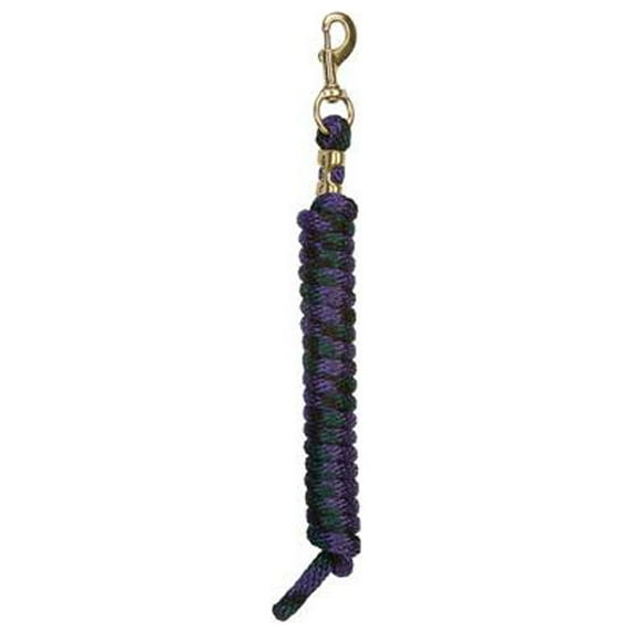 Weaver Leather 35-2100-B7 Horse Lead Rope, Purple, Green & Black Poly, 10 Ft. - Quantity 40