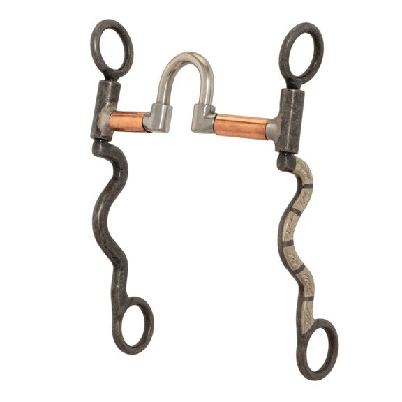 Weaver Leather 8 1/4" Shank Bit - 5" Sweet Iron Curb Low Port Correction