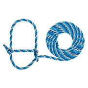 Weaver Leather  Adjustable Cattle Rope Halter Cow - Dark Blue/Turquoise/Gray
