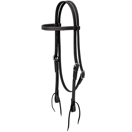 Weaver Leather Black Western Tack Brahma Webb Browband Horse Headstall Bridle