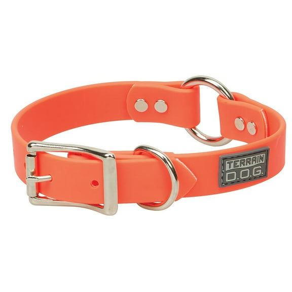 Weaver Leather Terrain D.O.G. Brahma Webb Hunting Dog Collar, 1" x 23", Blaze Orange (Sell out)