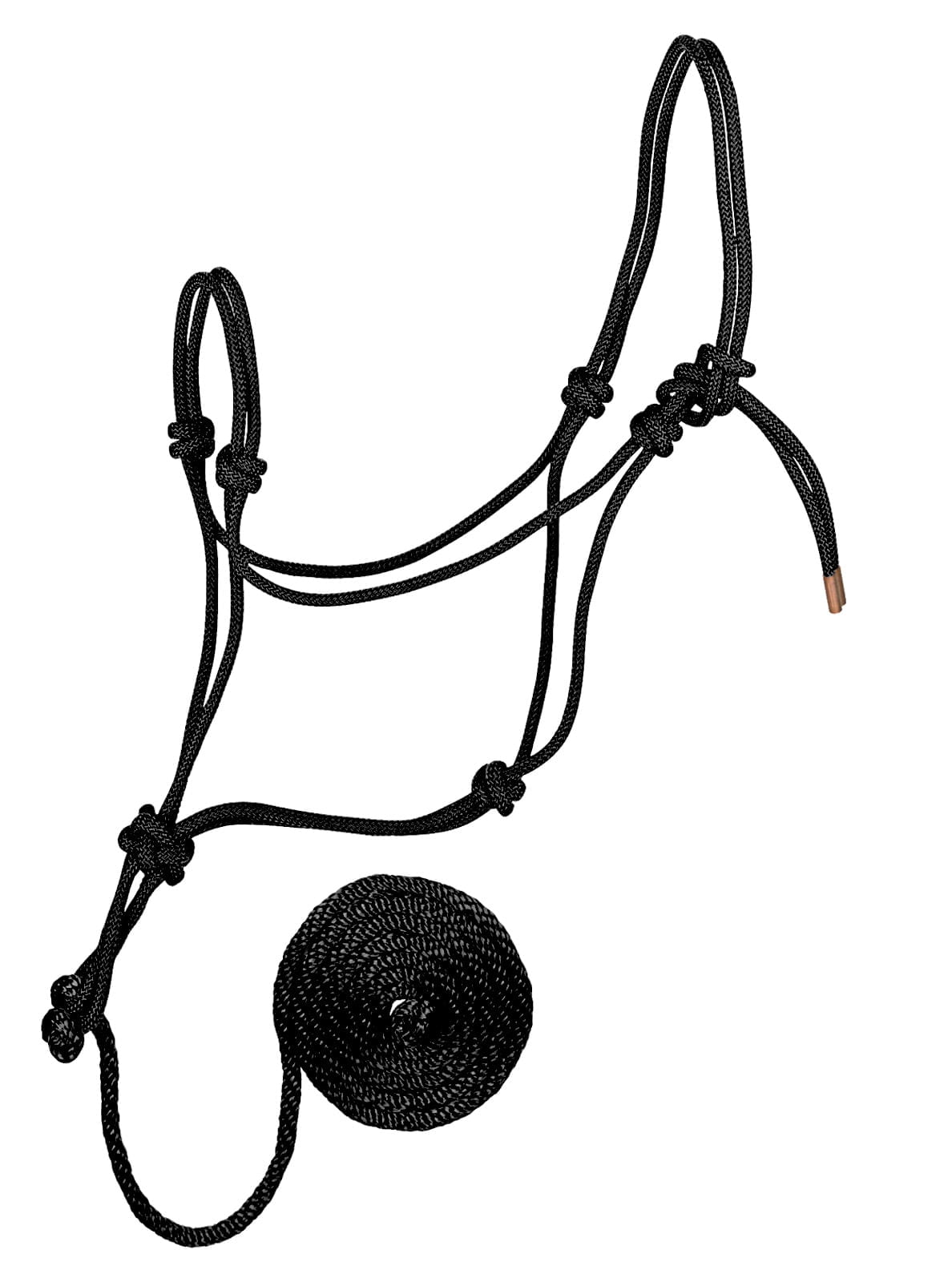 Weaver Leather Diamond Braid Rope Halter with10ft Lead Black - Walmart.com