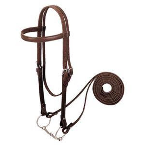 Weaver Leather Draft Horse Headstall Set Brown