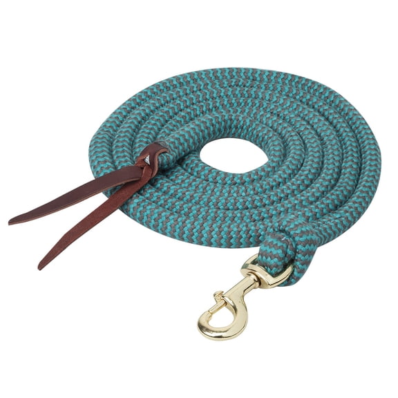 Weaver Leather Ecoluxe 10ft Lead withSnap Turq/Charc