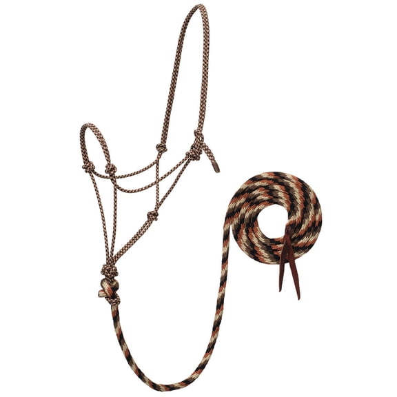 Weaver Leather Ecoluxe Rope Halter with10ft Lead Black
