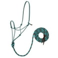 thumbnail image 1 of Weaver Leather   Ecoluxe Rope Halter with10ft Lead Turq/Charcoal, 1 of 4