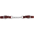 thumbnail image 1 of Weaver Leather Latigo Leather Heavy-Duty Single Link Chain Curb Strap, Burgundy, 4.5, 1 of 1