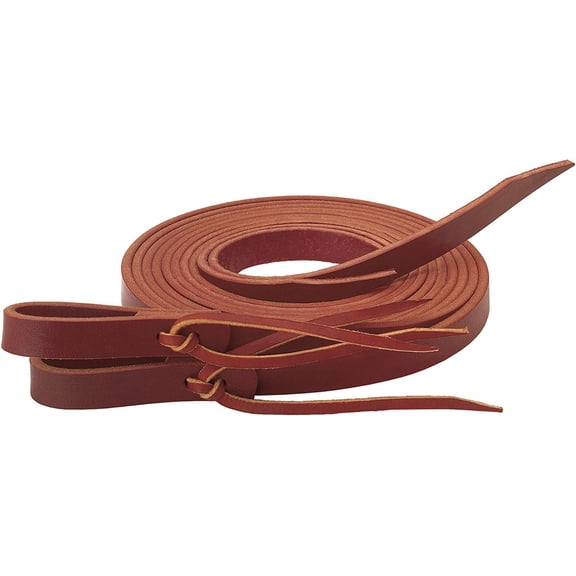 Weaver Leather Latigo Split Reins with Water Tie Ends, Burgundy, 1/2" x 8'