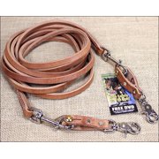 Weaver Leather 3/8 x 15 Complete Draw Rein - Russet Leather Training Aid