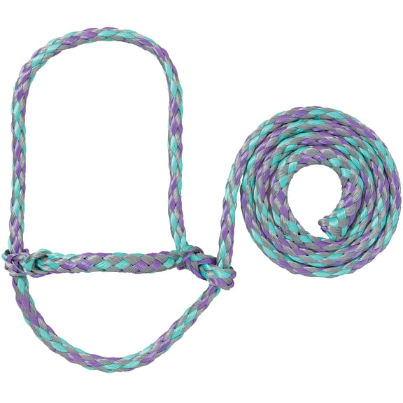 Weaver Leather Livestock Poly Rope Sheep Halter, Gray/Lavender/Mint