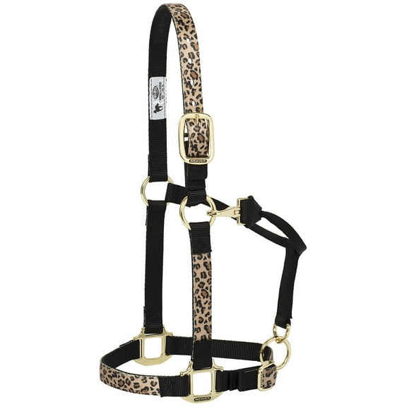 Weaver Leather Nylon Patterned Adjustable Horse Halter Leopard Average