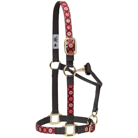 Weaver Leather Nylon Patterned Adjustable Horse Halter Plaid Aztec Average