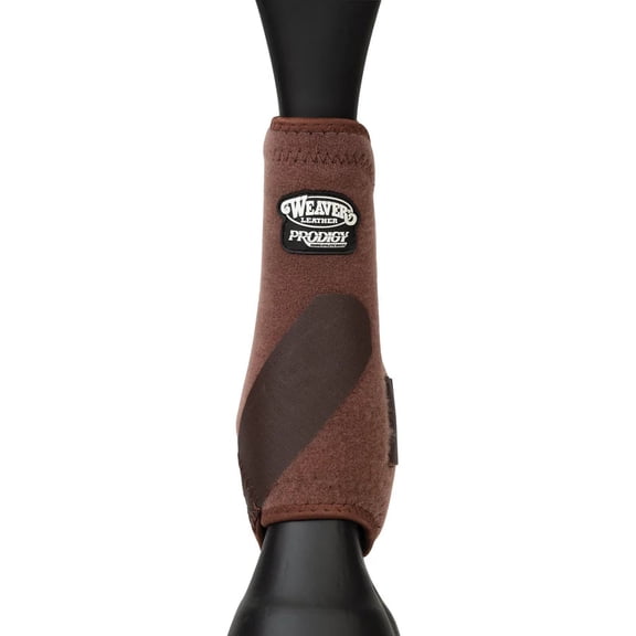 Weaver Leather Prodigy Performance Athletic SMB Boots - Shock-Absorbing Neoprene Horse Leg Protection - Multiple Sizes Brown / Large
