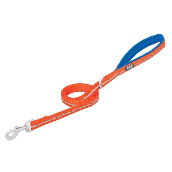 Weaver Terrain D.O.G. Reflective Leash: Ultimate Comfort & Safety 4' / Orange / 3/4"