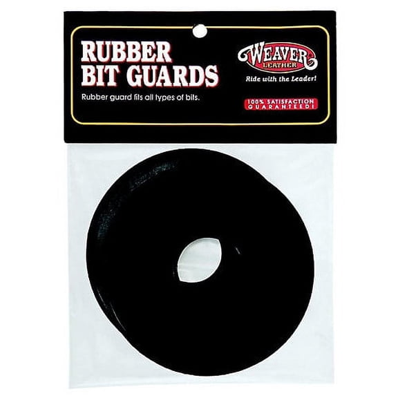 Weaver Leather Rubber Bit Guard Black