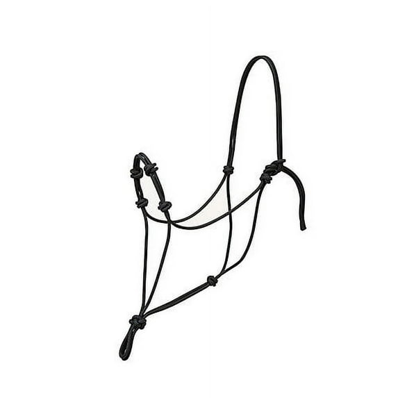 Weaver Leather Silvertip Four Knot Rope Halter Large Black